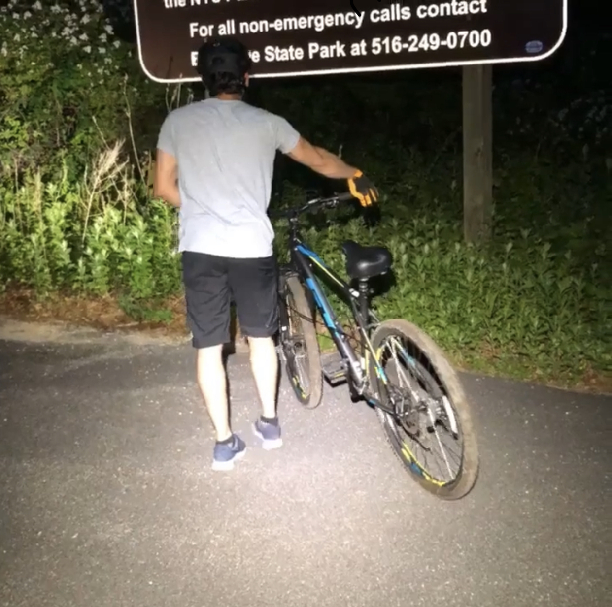 Night Ride through Trailview state park